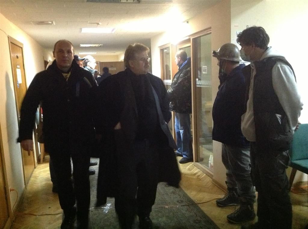 Евродепутат Брок посетил баррикады Евромайдана