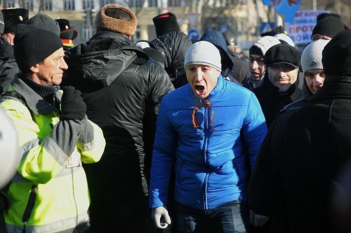 В Донецке "титушки" подрались между собой