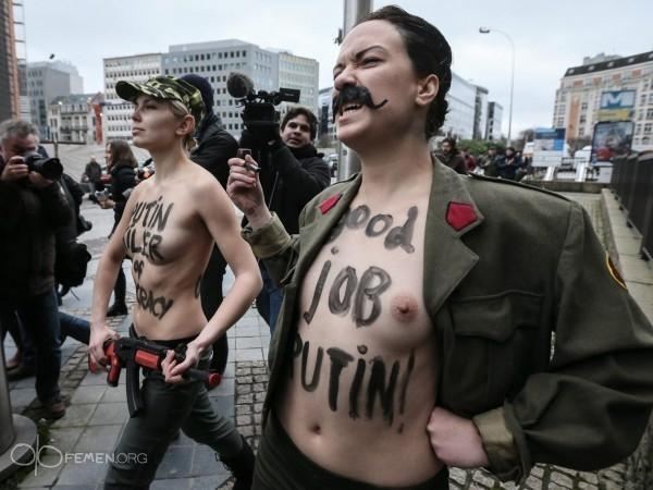 Femen пікетували саміт Росія-ЄС в Брюсселі 