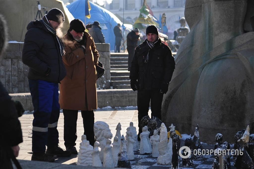 Морозный день на баррикадах