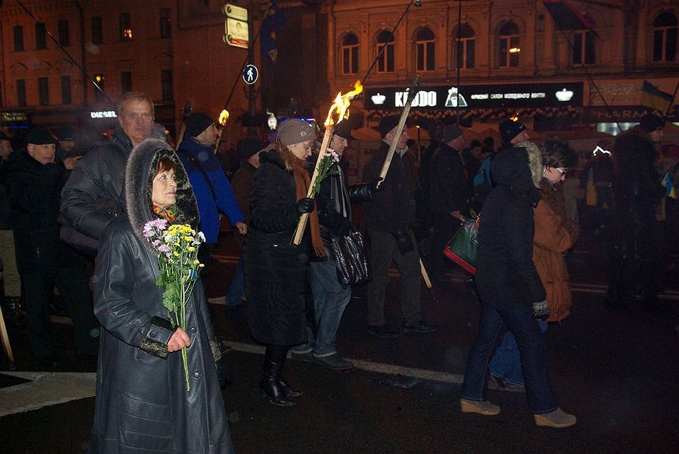 Факельное шествие с бандеровцами