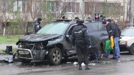 В Киеве взорвался автомобиль