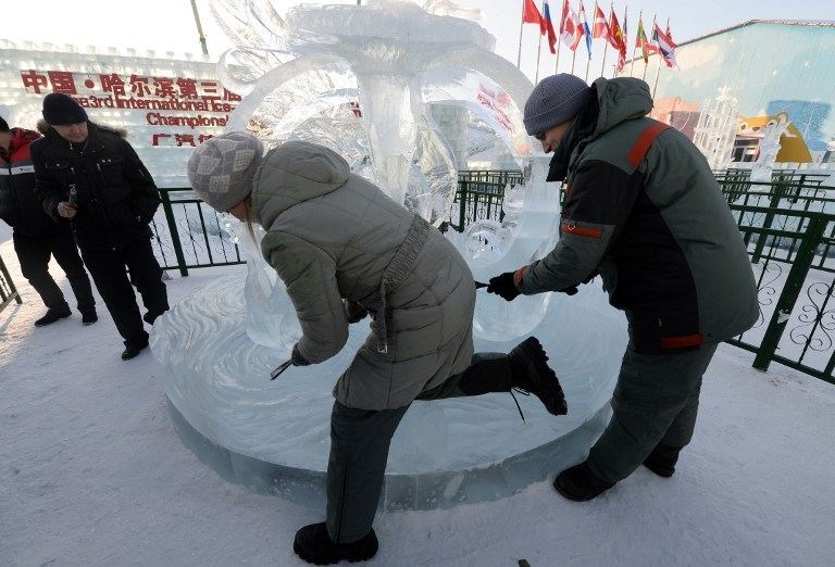 Красочный фестиваль льда и снега в Китае