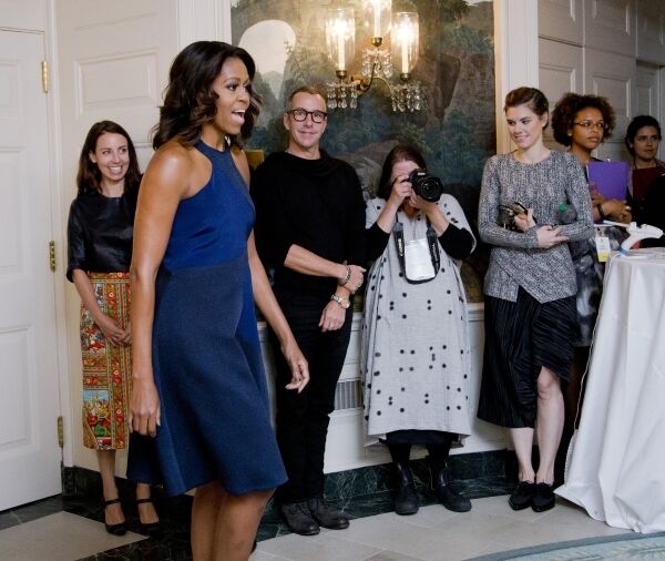 Мишель Обама вышла в свет в платье от украинского дизайнера