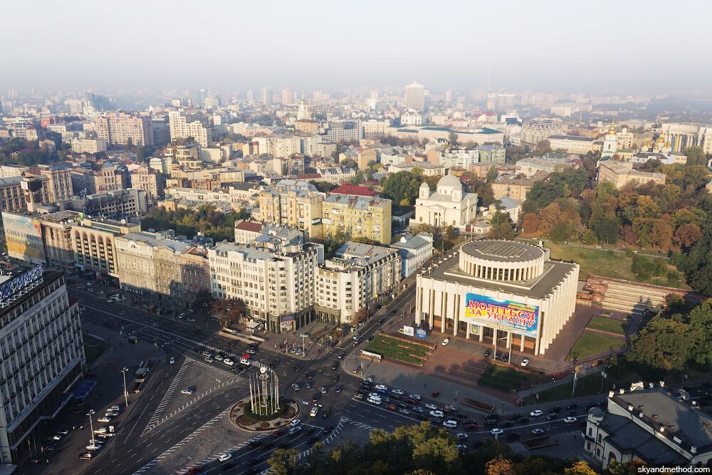 В сети появились осенние фото Киева с высоты птичьего полета