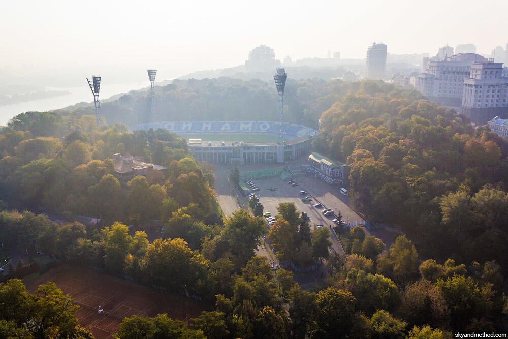 В сети появились осенние фото Киева с высоты птичьего полета