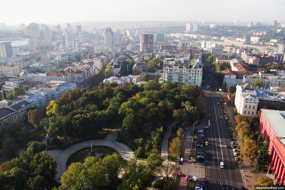 В сети появились осенние фото Киева с высоты птичьего полета