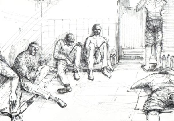 Освобожденный из плена художник нарисовал пытки боевиков