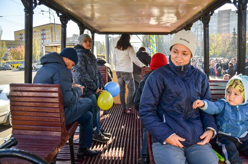 В Киеве прошел мегапарад трамваев