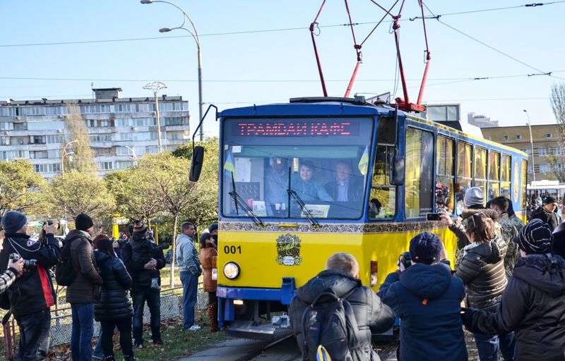 В Киеве прошел мегапарад трамваев