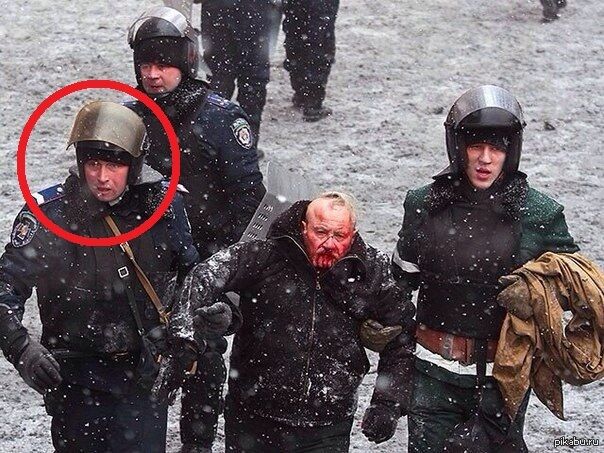 Евромайдан разгонял милиционер из Челябинска: опубликованы фотодоказательства