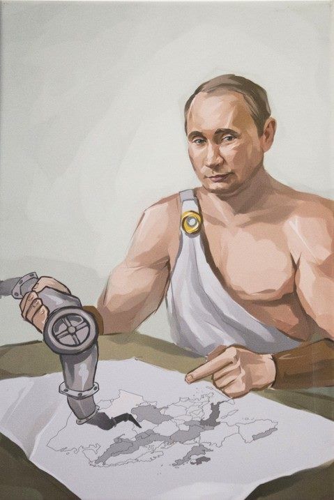 Геракл в шоке: СМИ опубликовали фото и видео с выставки о 12 подвигах Путина