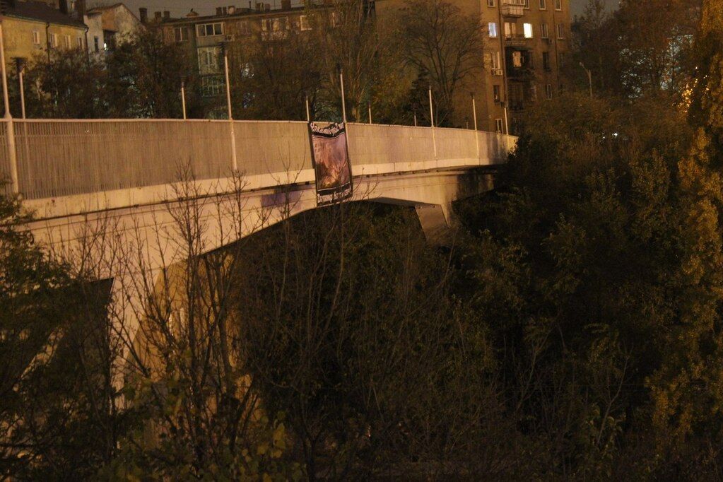 В Одесі з'явився прапор "Новоросії" та банер з закликом до Путіна: опубліковано фото