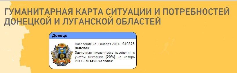 Из-за военных действий население Донецка сократилось на 20%, Луганска - на 22% 