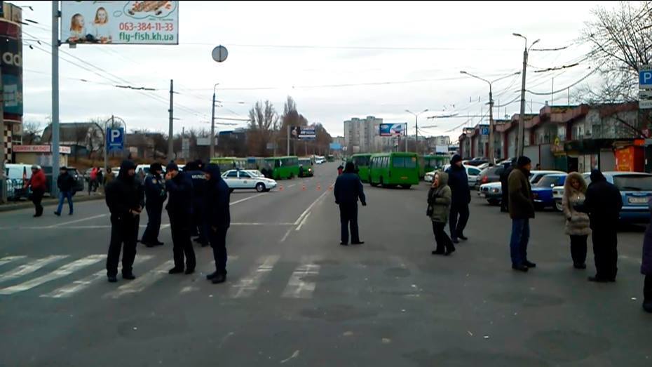 В Харькове протестуют работники рынка "Барабашово"
