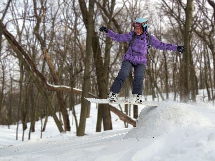 Лиса гора придатна для катання на лижах, санках і сноубордах.  Фото bariskina