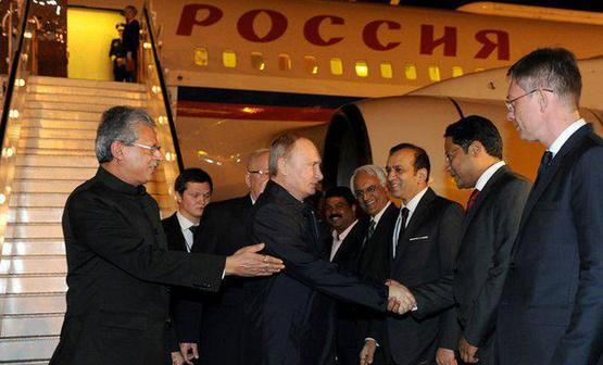 Блогер: Путина "опустили" в Индии с первых же минут визита. Фотофакт