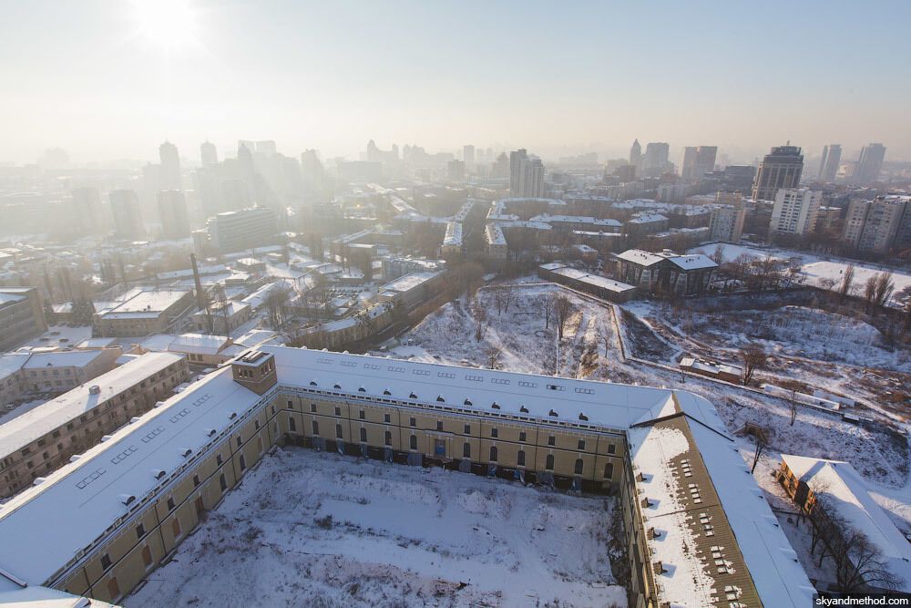 Захватывает дух! В сети появились фото зимнего Киева с высоты птичьего полета 