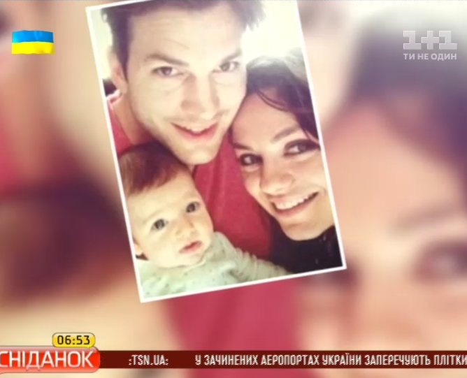 Мила Кунис и Эштон Катчер впервые показали двухмесячную дочку 