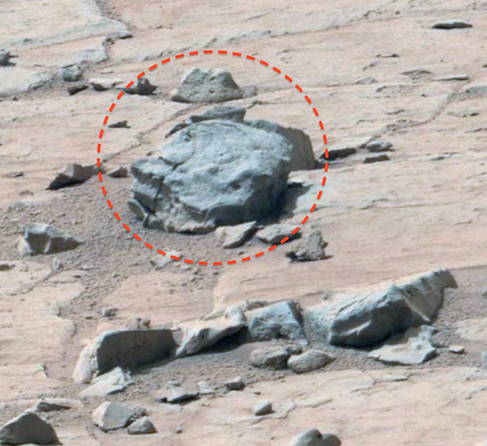 На Марсе обнаружили каменный череп гуманоида