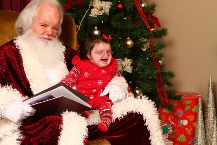 Очень смешные фото о том, что будет, если дети и Санта-Клаус обменяются лицами