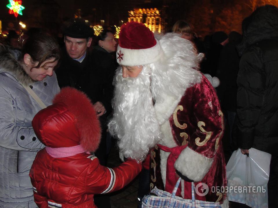 Как в Киеве зажигали главную новогоднюю елку страны: фото с праздника