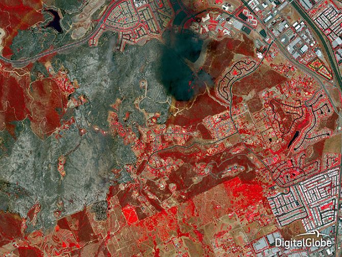 Лучшие фотографии 2014 года со спутника: Майдан, беженцы в Сирии и вулканы