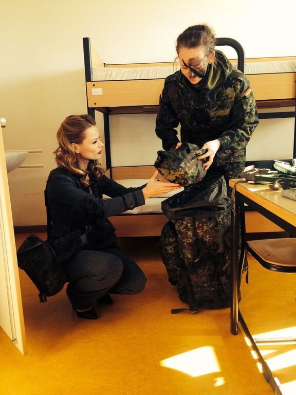 Ольга Фреймут провела инспекцию на базе подготовки солдат НАТО