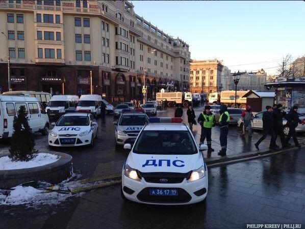 Полиция Москвы и военные готовятся противодействовать свержению Путина: фотофакт