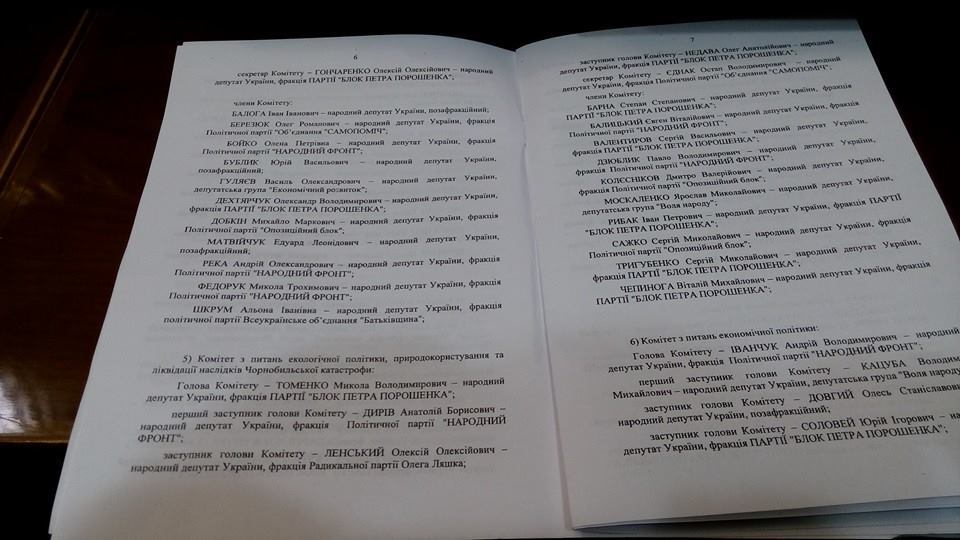 Рада сформувала парламентські комітети