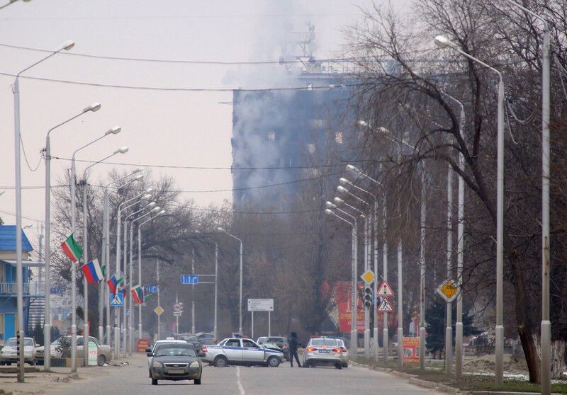 Теракт в Грозном в фотографиях и видео (18+)