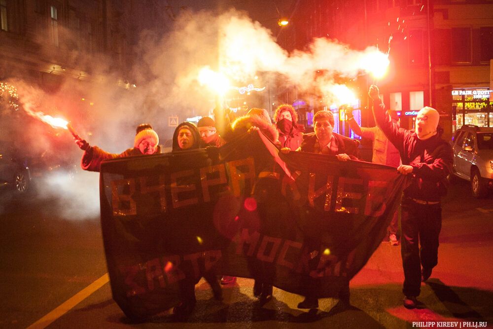 В Москве жестоко подавили акцию протеста против "кремлевской хунты"