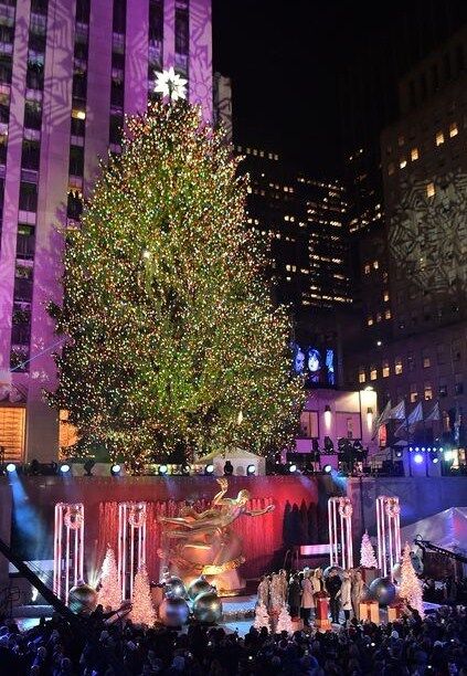 В Нью-Йорке зажгли главную рождественскую елку: опубликованы удивительные фото