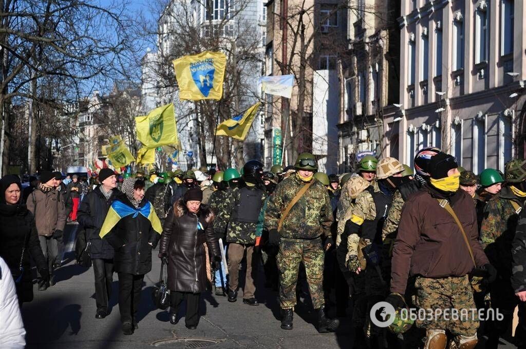 Зіткнення в центрі Києва. Фоторепортаж