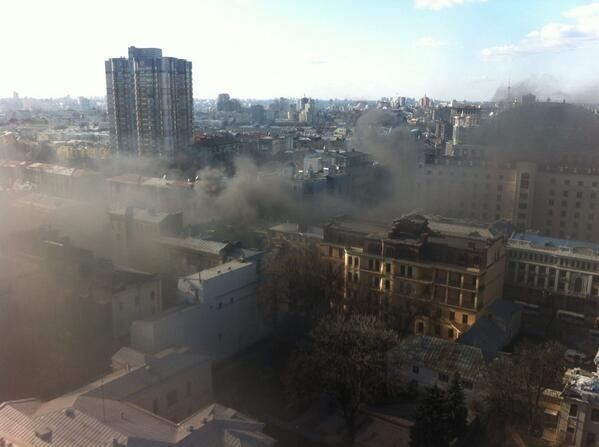 Столкновения в Киеве: силовики начали штурм. Фоторепортаж