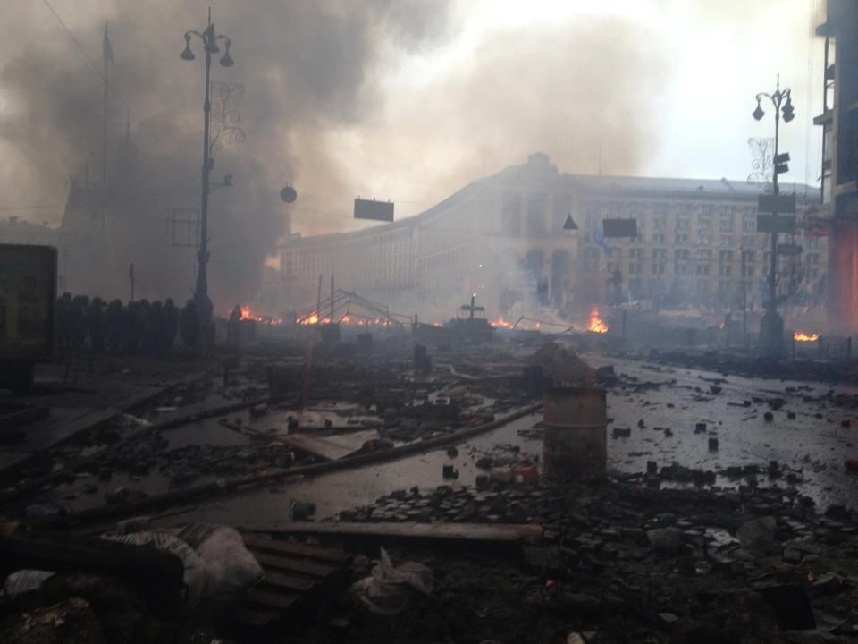 Київ 19 лютого. Гнітючі фото очевидців