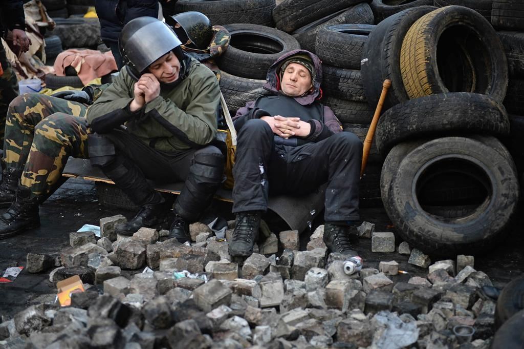 Майдан отдыхает после длительных противостояний