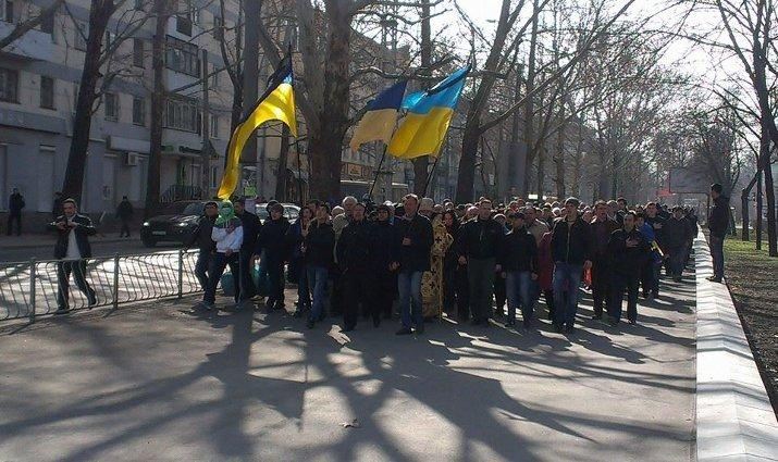 Российские националисты поддержали на митинге в Крыму народ Украины