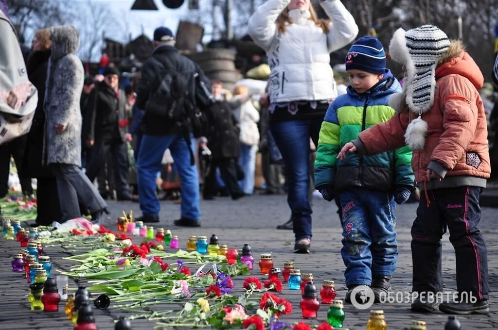 На Майдане вспоминают погибших