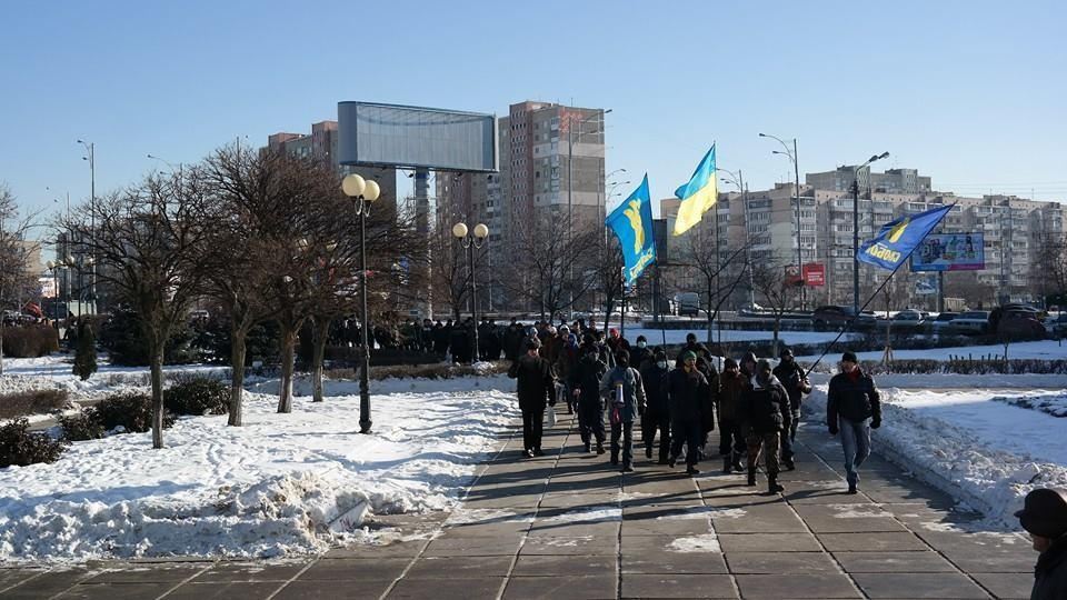 Свободівці на Троєщині в Києві вимагають створення Народної ради