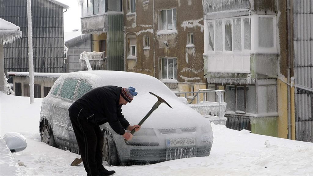 Сильнейший ледяной дождь обрушился на Словению
