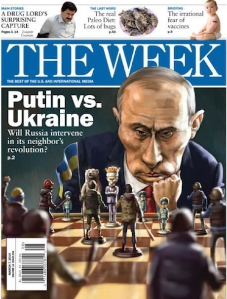 Західні ЗМІ розмістили на обкладинках карикатури на Путіна