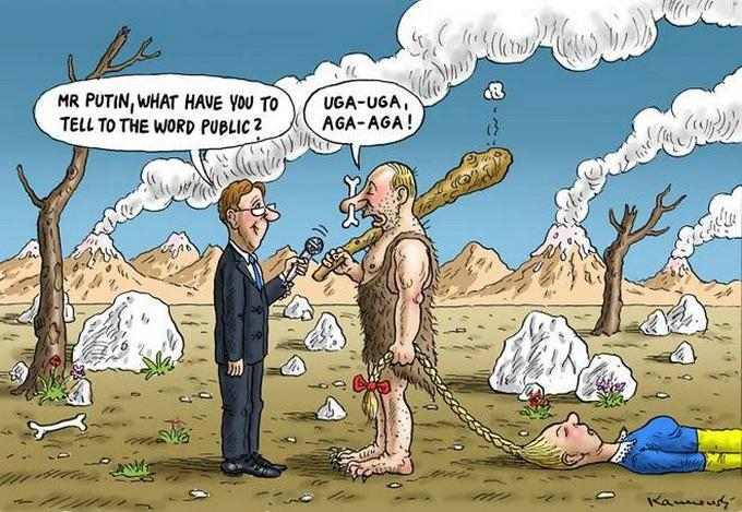 Российская агрессия против Украины в карикатурах международных СМИ