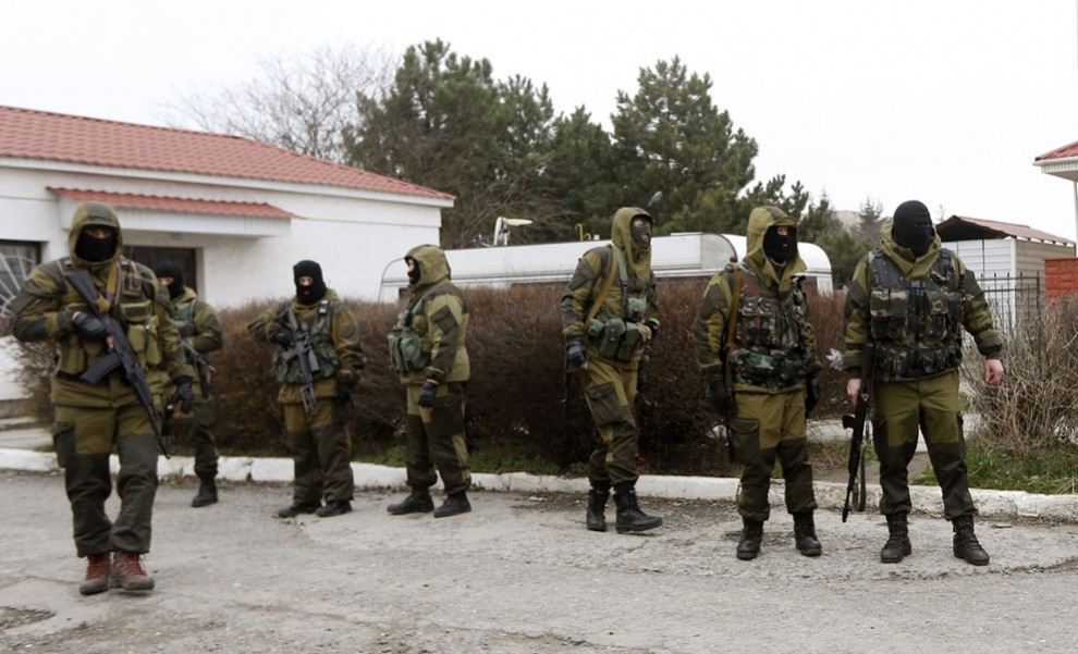 Российские военные в Крыму
