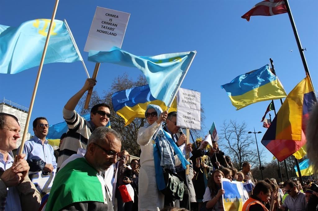 В Лондоне 10 тыс. человек митинговали против агрессии Путина в Украине