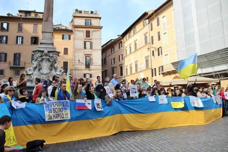 В Риме прошла манифестация против оккупации Крыма