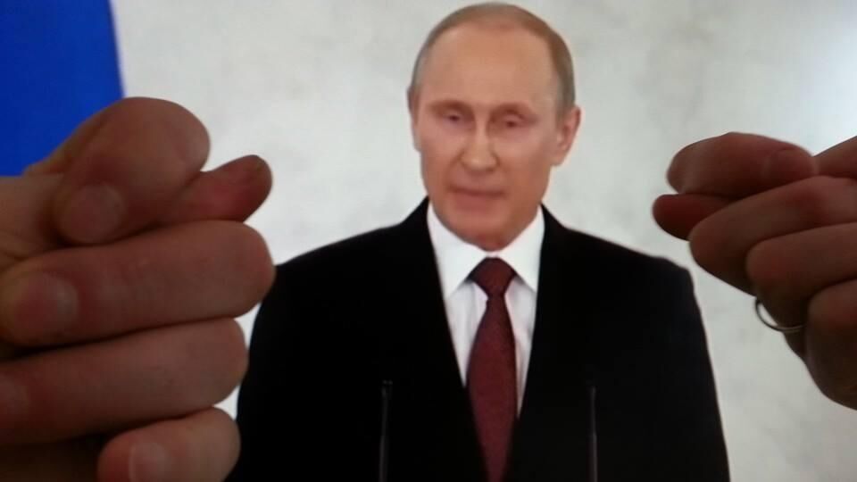 Виступ Путіна в Кремлі. Фотожаби