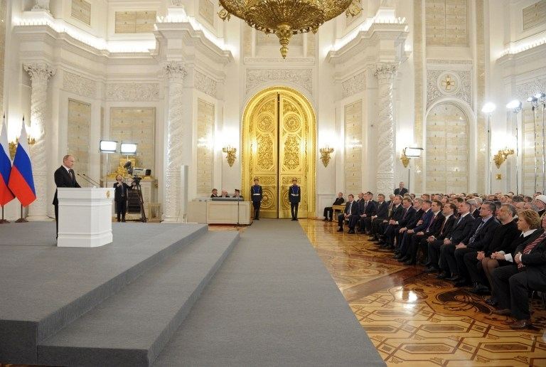 Подписание договора о присоединении Крыма к России
