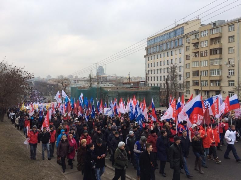  У Москві проходить хода на підтримку співвітчизників в Україні
