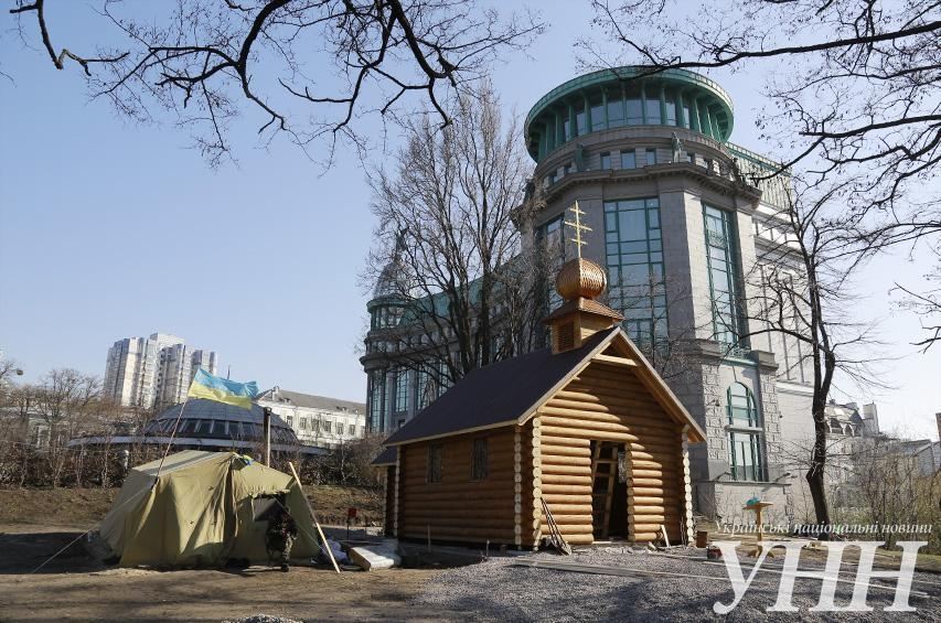 В столице построили часовню в честь Небесной Сотни